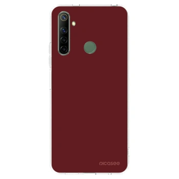 Picasee átlátszó szilikon tok az alábbi mobiltelefonokra Realme 6i - Red Bliss