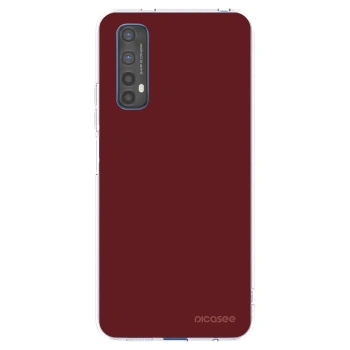 Picasee átlátszó szilikon tok az alábbi mobiltelefonokra Realme 7 - Red Bliss