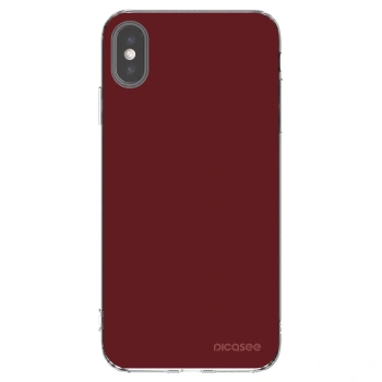 Picasee átlátszó szilikon tok az alábbi mobiltelefonokra Apple iPhone XS Max - Red Bliss