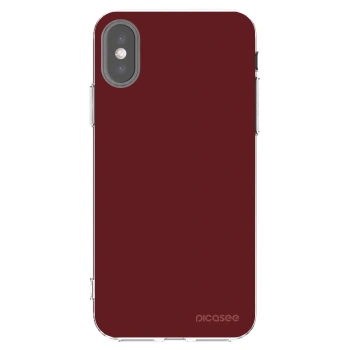 Picasee átlátszó szilikon tok az alábbi mobiltelefonokra Apple iPhone X/XS - Red Bliss