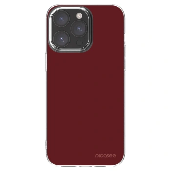 Picasee átlátszó szilikon tok az alábbi mobiltelefonokra Apple iPhone 15 Pro Max - Red Bliss