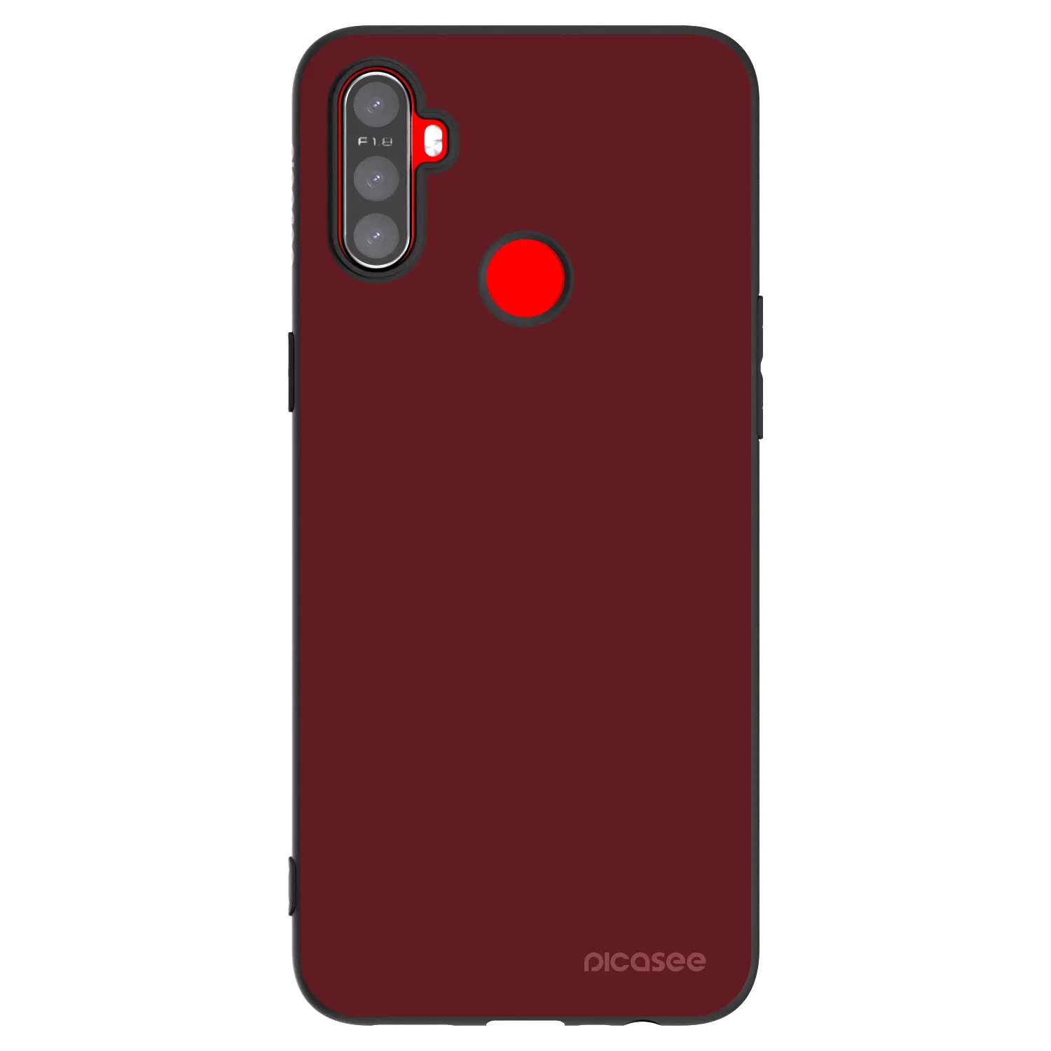 Picasee fekete szilikon tok az alábbi mobiltelefonokra Realme C3 - Red Bliss