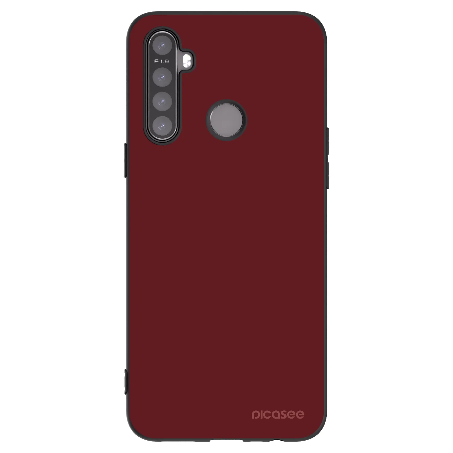 Picasee fekete szilikon tok az alábbi mobiltelefonokra Realme 6i - Red Bliss