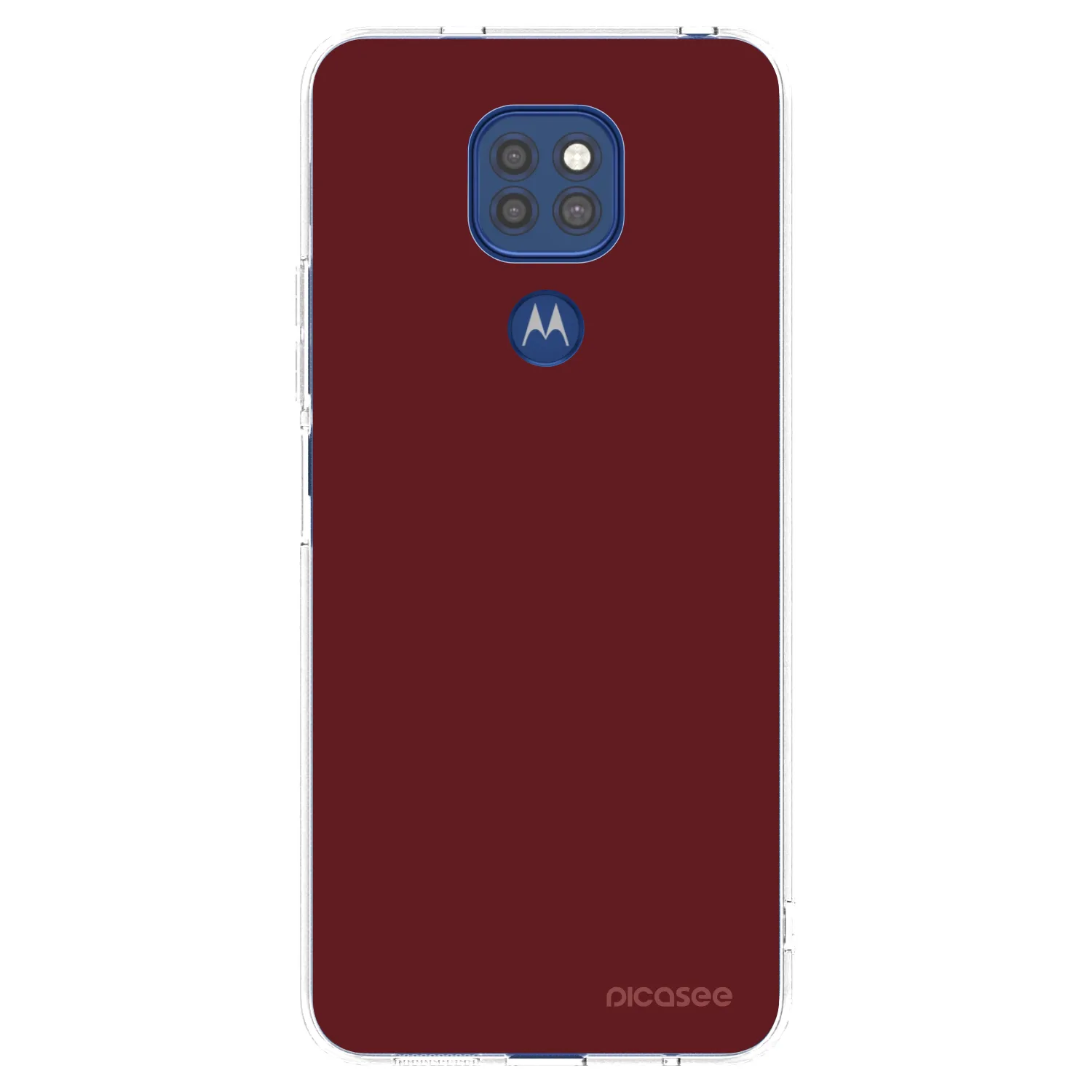 Picasee átlátszó szilikon tok az alábbi mobiltelefonokra Motorola Moto G9 Play - Red Bliss