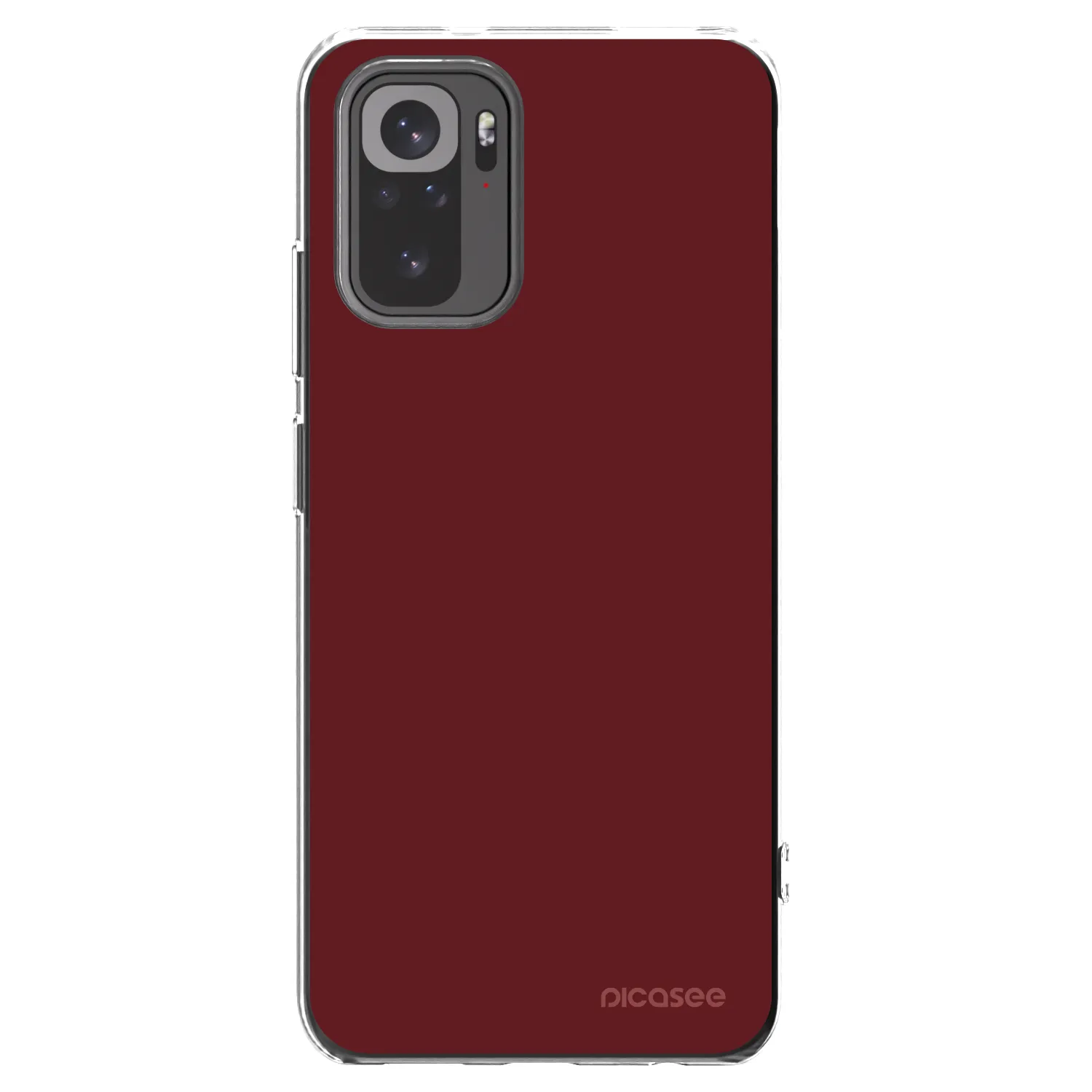 Picasee átlátszó szilikon tok az alábbi mobiltelefonokra Xiaomi Redmi Note 10S - Red Bliss
