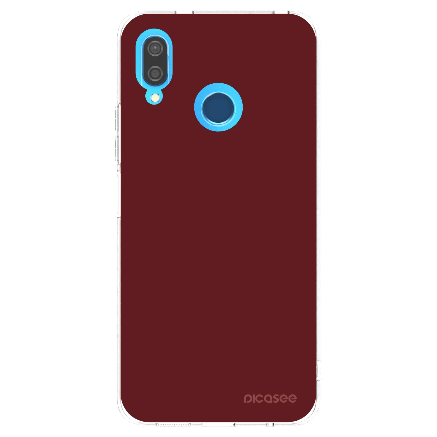 Picasee átlátszó szilikon tok az alábbi mobiltelefonokra Huawei P20 Lite - Red Bliss