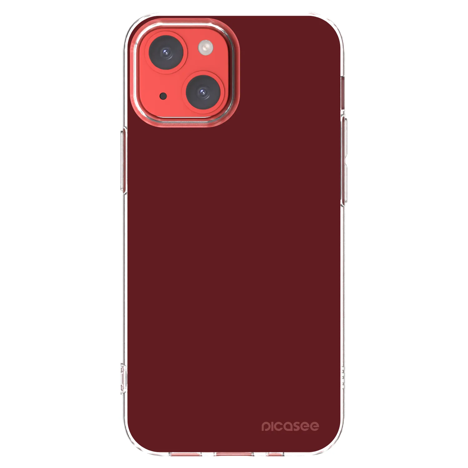 Picasee átlátszó szilikon tok az alábbi mobiltelefonokra Apple iPhone 13 mini - Red Bliss
