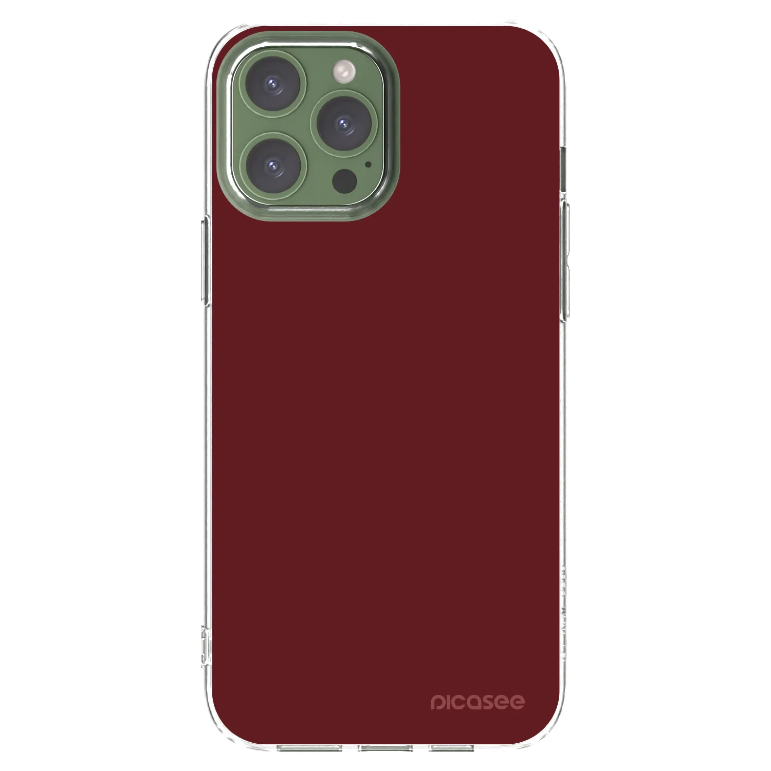 Picasee átlátszó szilikon tok az alábbi mobiltelefonokra Apple iPhone 13 Pro Max - Red Bliss