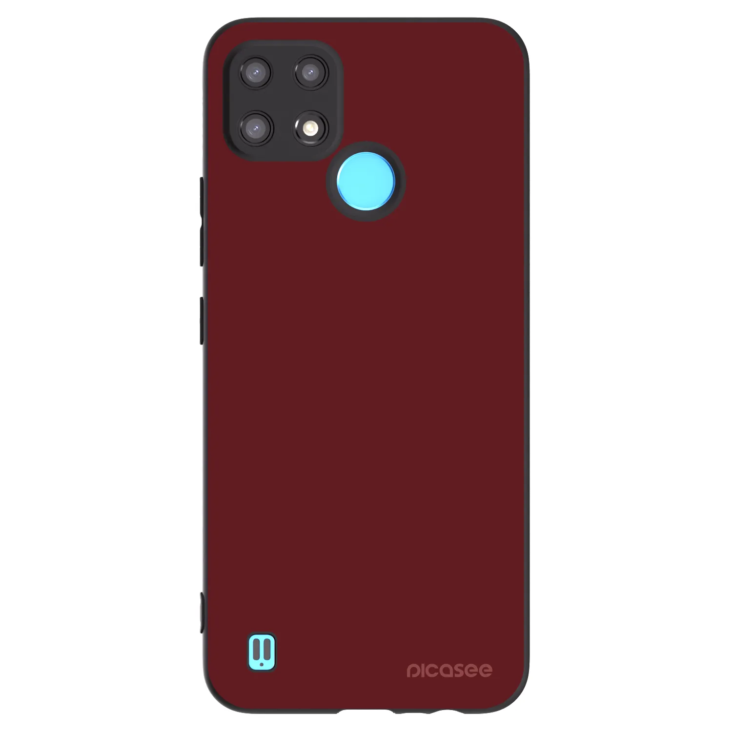 Picasee fekete szilikon tok az alábbi mobiltelefonokra Realme C21 - Red Bliss