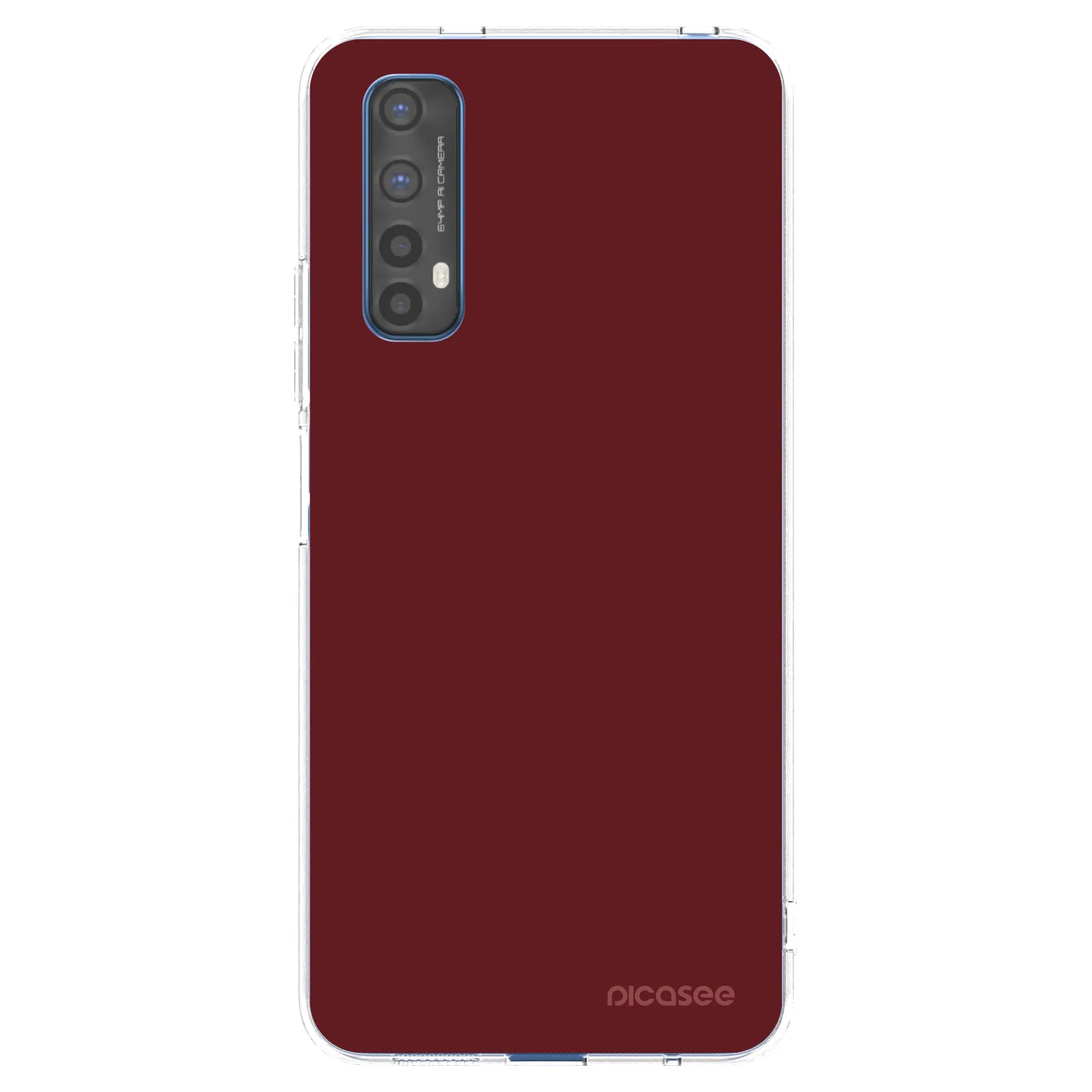 Picasee átlátszó szilikon tok az alábbi mobiltelefonokra Realme 7 - Red Bliss