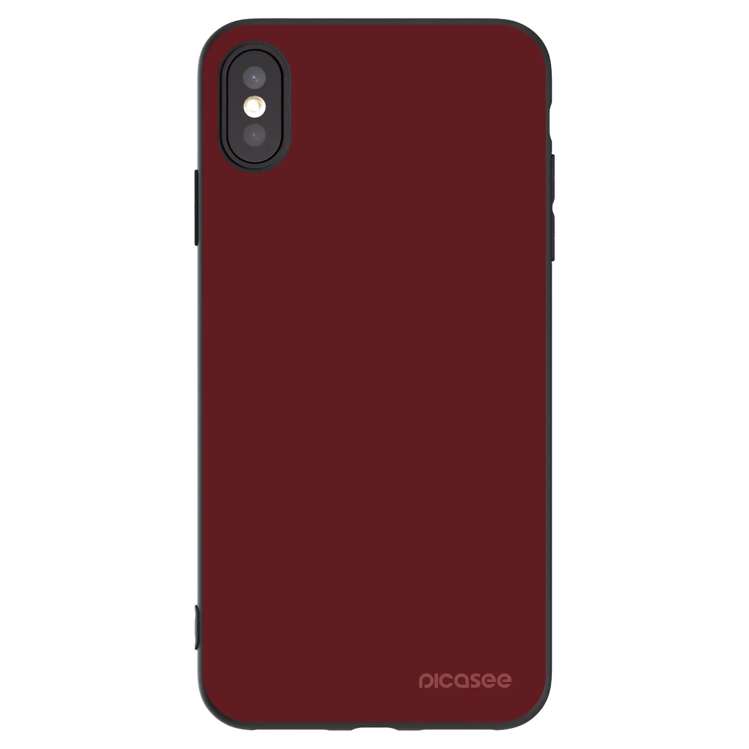 Picasee fekete szilikon tok az alábbi mobiltelefonokra Apple iPhone XS Max - Red Bliss