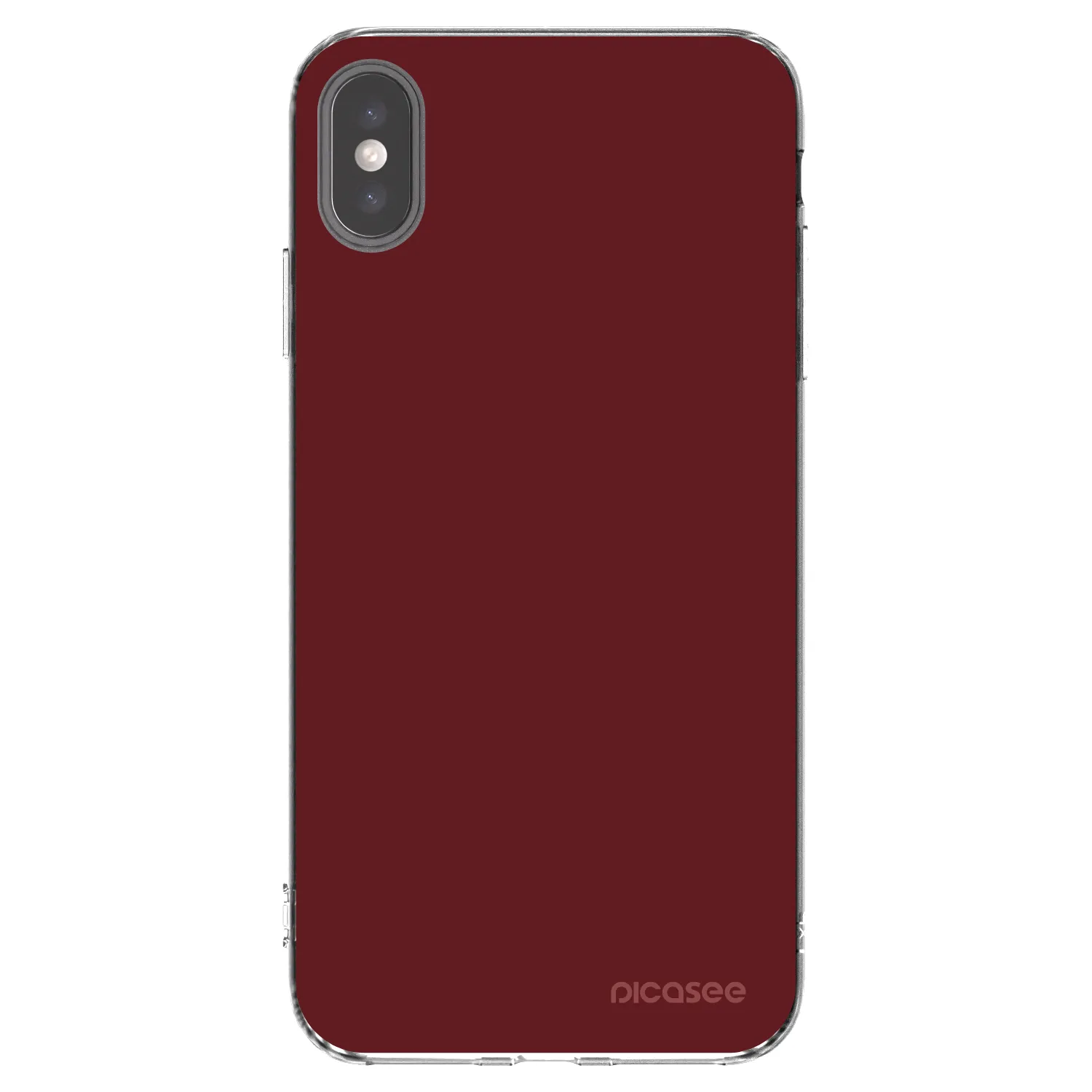 Picasee átlátszó szilikon tok az alábbi mobiltelefonokra Apple iPhone XS Max - Red Bliss
