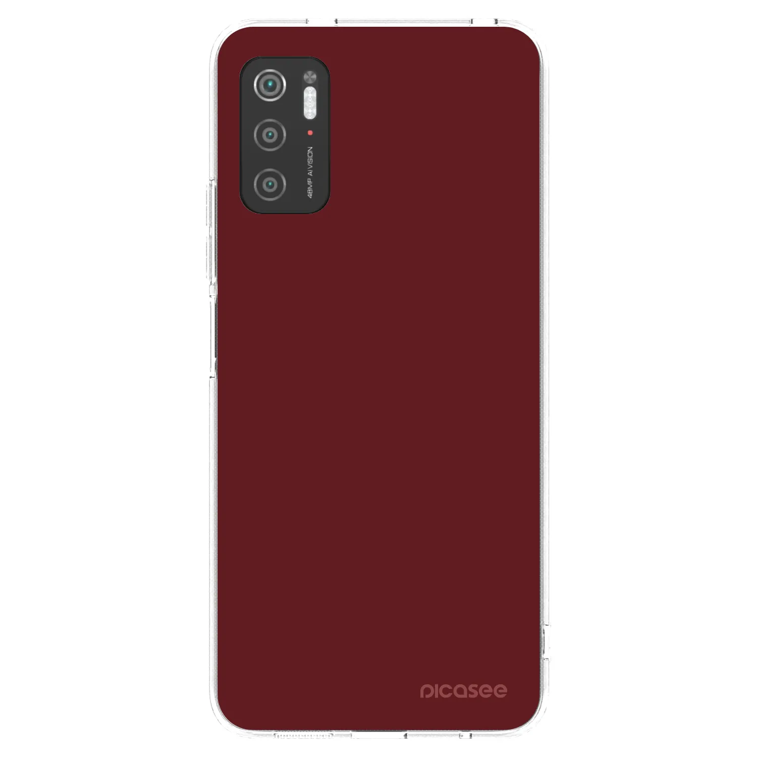 Picasee átlátszó szilikon tok az alábbi mobiltelefonokra Xiaomi Poco M3 Pro 5G - Red Bliss