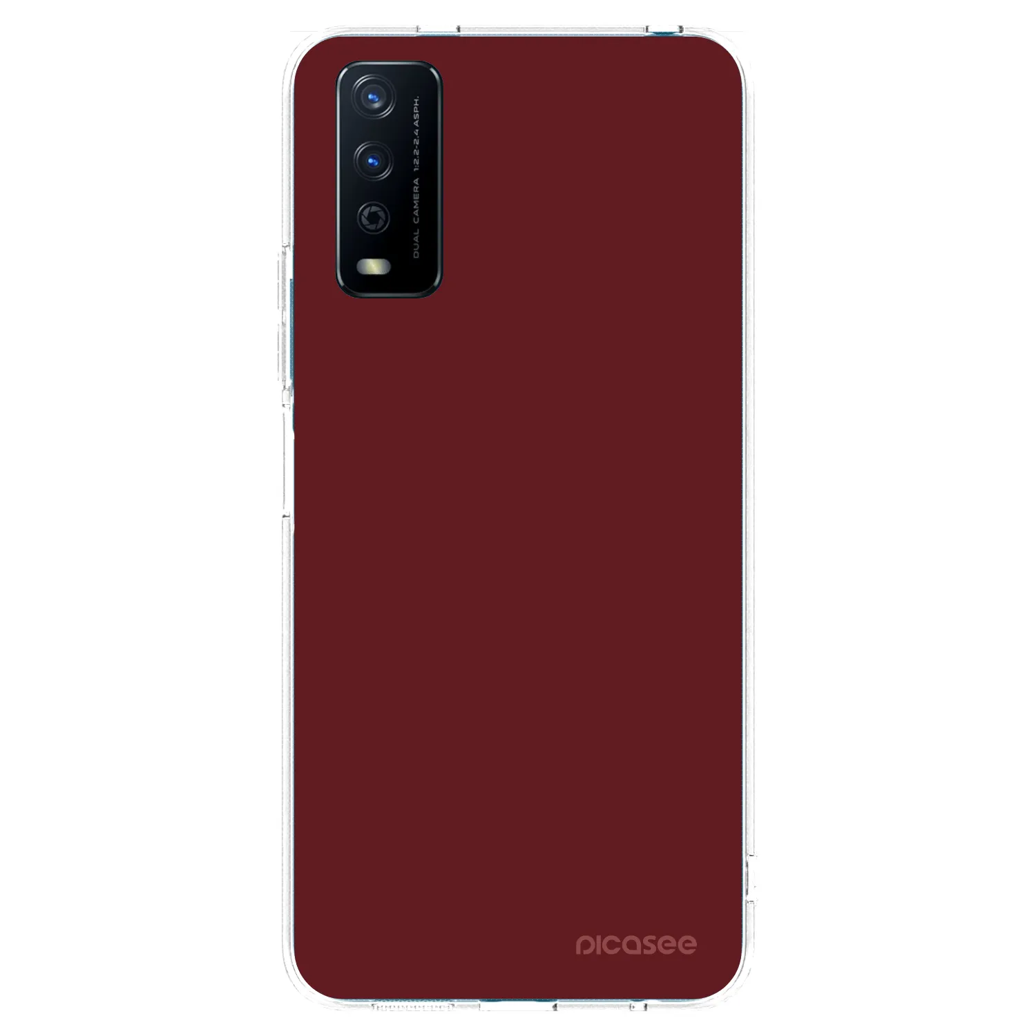 Picasee átlátszó szilikon tok az alábbi mobiltelefonokra Vivo Y11s - Red Bliss