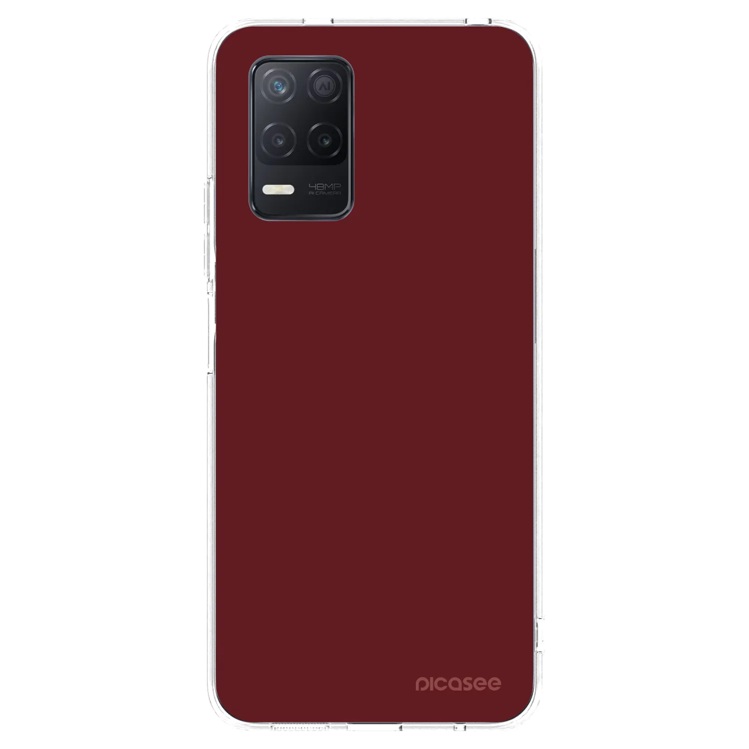 Picasee átlátszó szilikon tok az alábbi mobiltelefonokra Realme 8 5G - Red Bliss