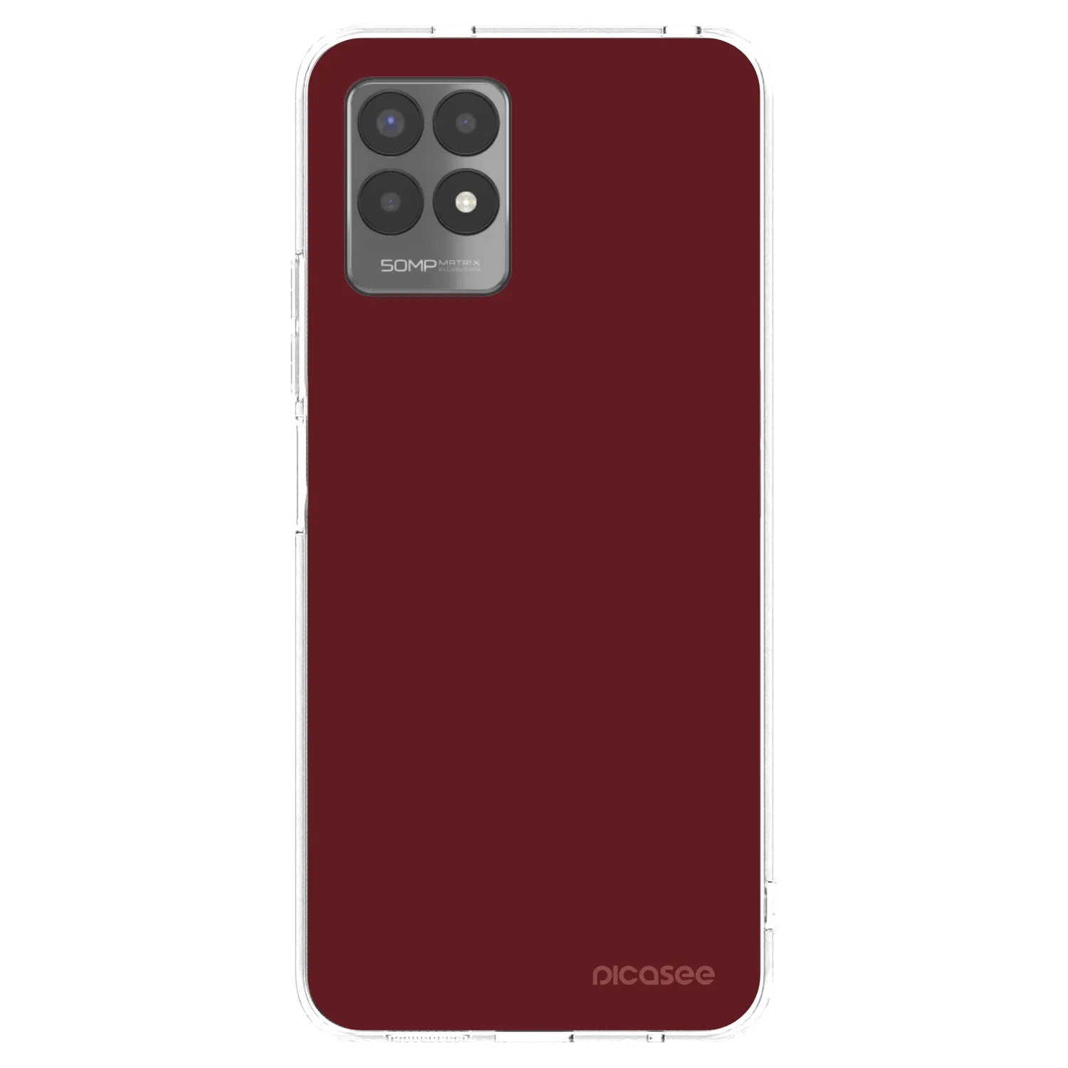 Picasee átlátszó szilikon tok az alábbi mobiltelefonokra Realme 8i - Red Bliss