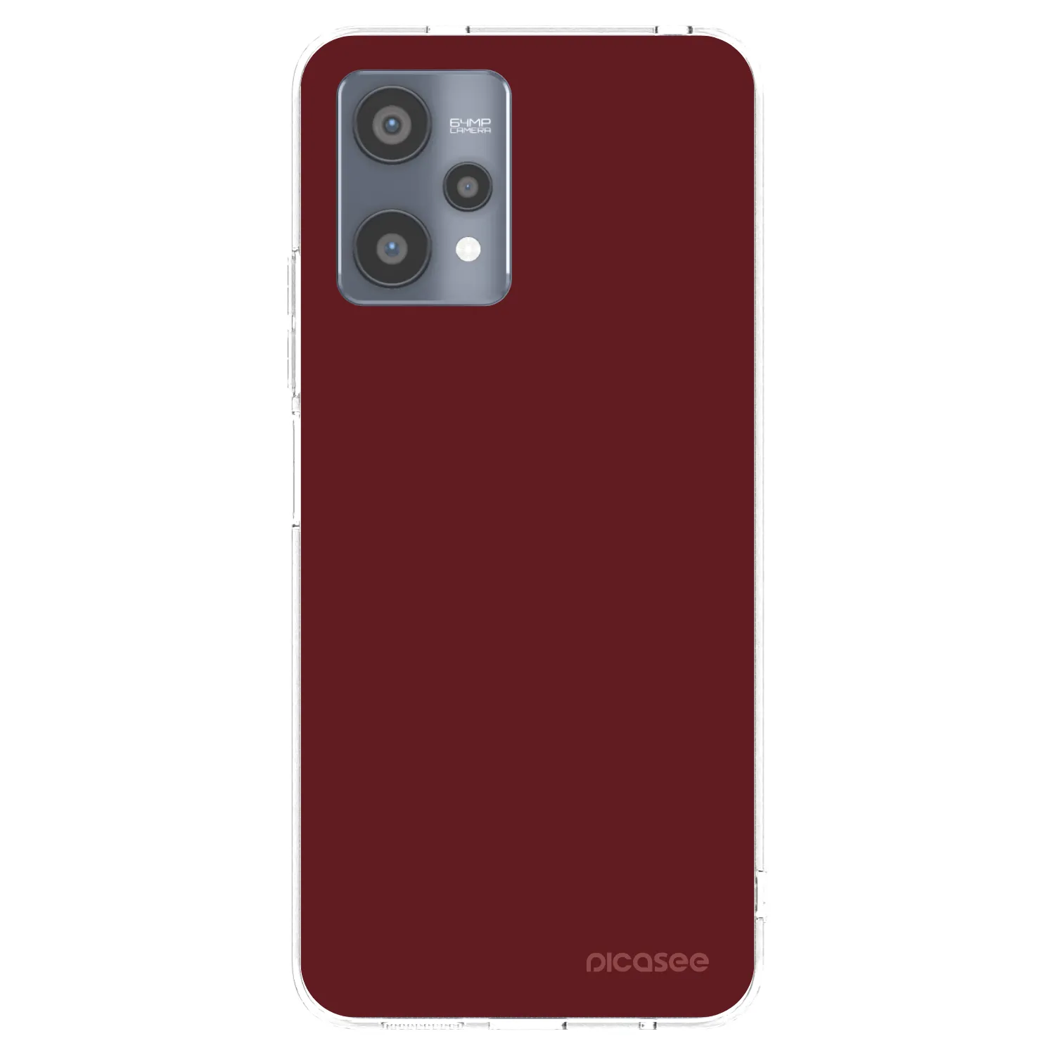 Picasee átlátszó szilikon tok az alábbi mobiltelefonokra Realme 9 Pro 5G - Red Bliss