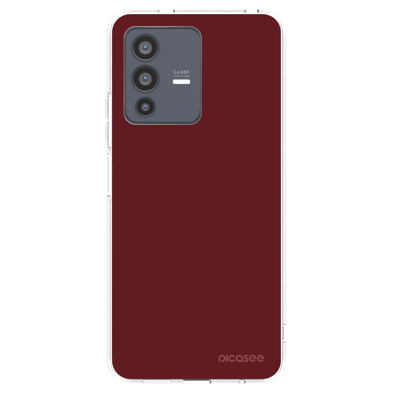 Picasee átlátszó szilikon tok az alábbi mobiltelefonokra Vivo V23 5G - Red Bliss