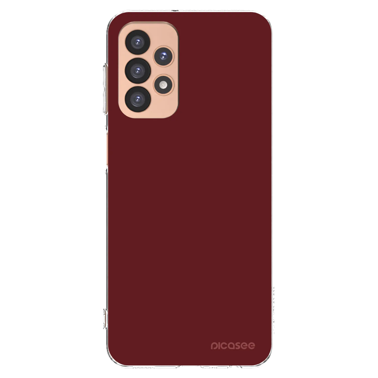 Picasee átlátszó szilikon tok az alábbi mobiltelefonokra Samsung Galaxy A23 A236B 5G - Red Bliss