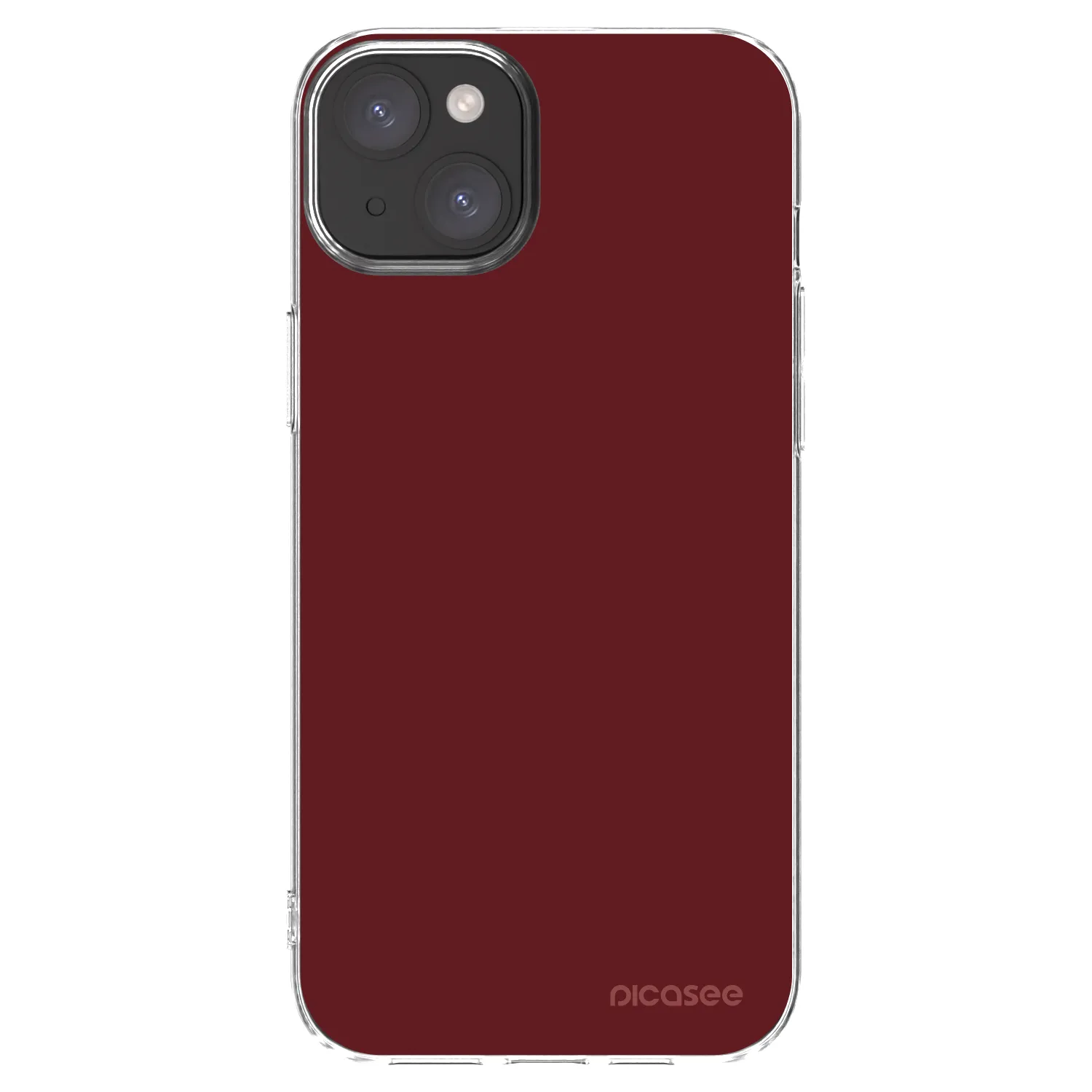 Picasee átlátszó szilikon tok az alábbi mobiltelefonokra Apple iPhone 15 Plus - Red Bliss