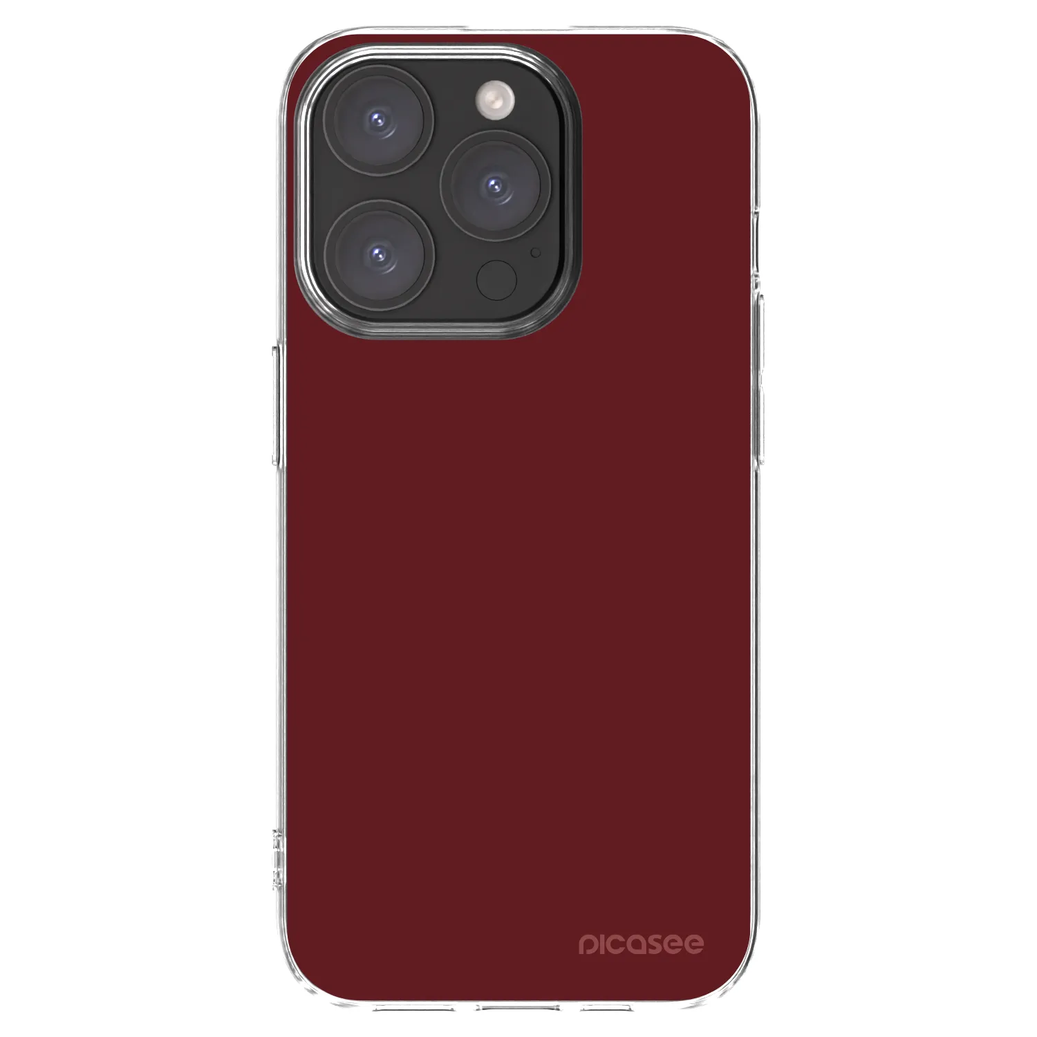 Picasee átlátszó szilikon tok az alábbi mobiltelefonokra Apple iPhone 15 Pro - Red Bliss