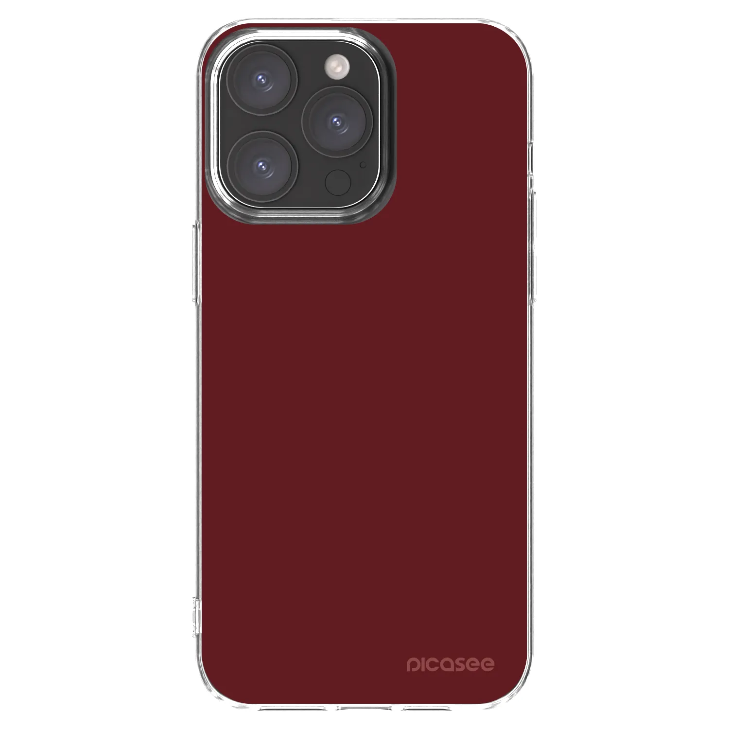 Picasee átlátszó szilikon tok az alábbi mobiltelefonokra Apple iPhone 15 Pro Max - Red Bliss