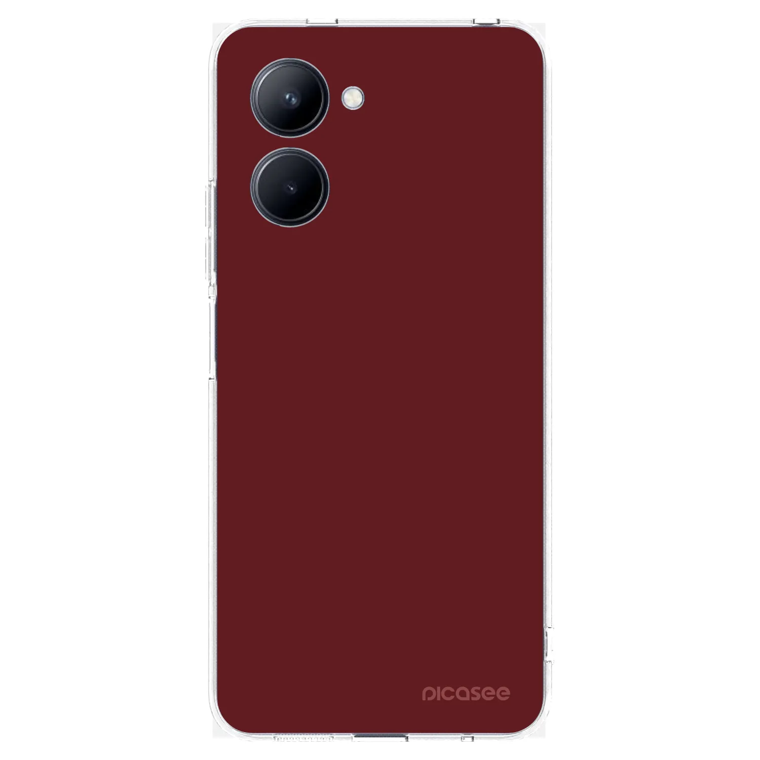 Picasee átlátszó szilikon tok az alábbi mobiltelefonokra Realme C33 (2023) - Red Bliss