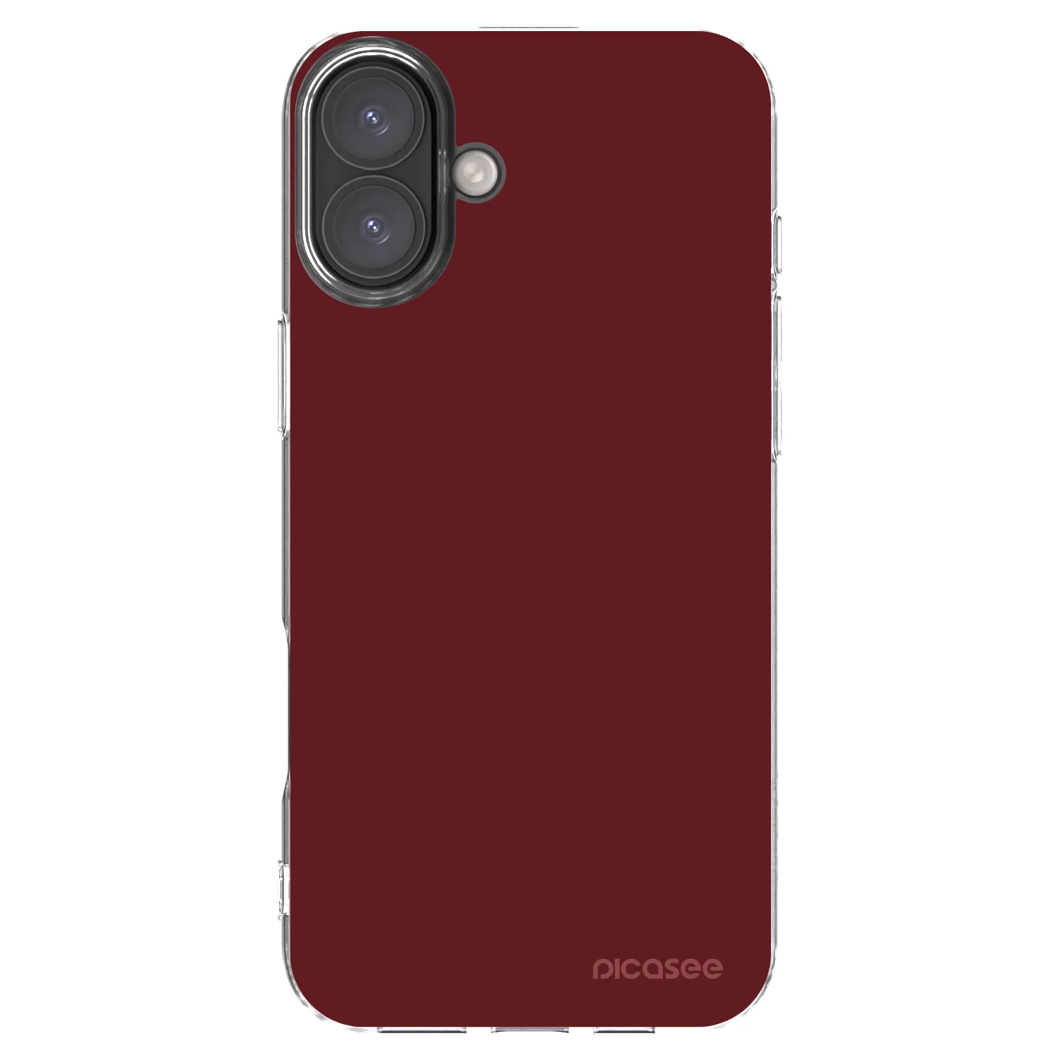 Picasee átlátszó szilikon tok az alábbi mobiltelefonokra Apple iPhone 16 Plus - Red Bliss