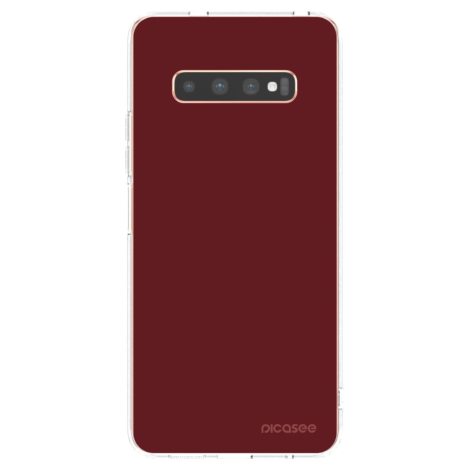 Picasee átlátszó szilikon tok az alábbi mobiltelefonokra Samsung Galaxy S10 Plus G975 - Red Bliss
