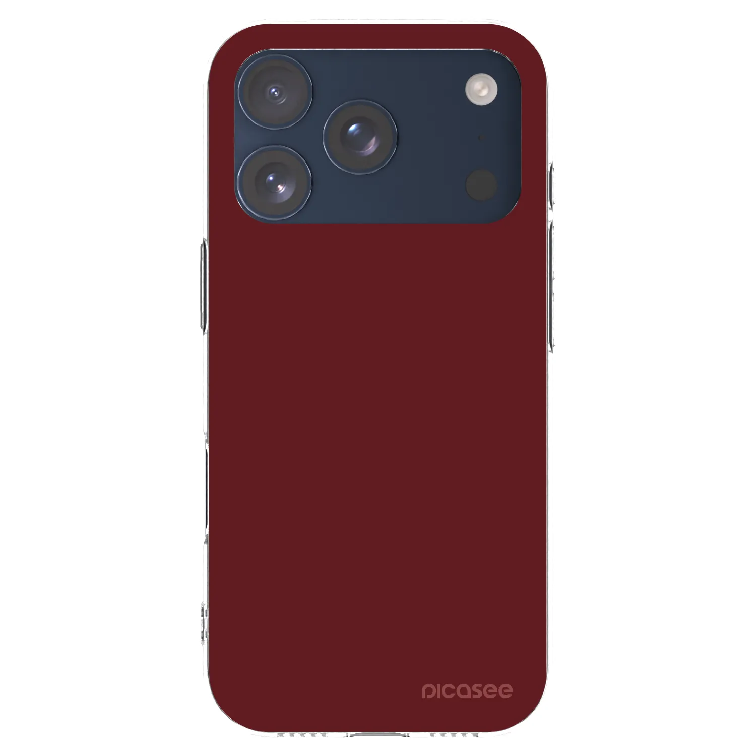 Picasee átlátszó szilikon tok az alábbi mobiltelefonokra Apple iPhone 17 Pro - Red Bliss