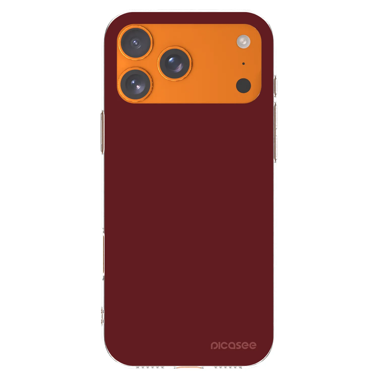Picasee átlátszó szilikon tok az alábbi mobiltelefonokra Apple iPhone 17 Pro Max - Red Bliss