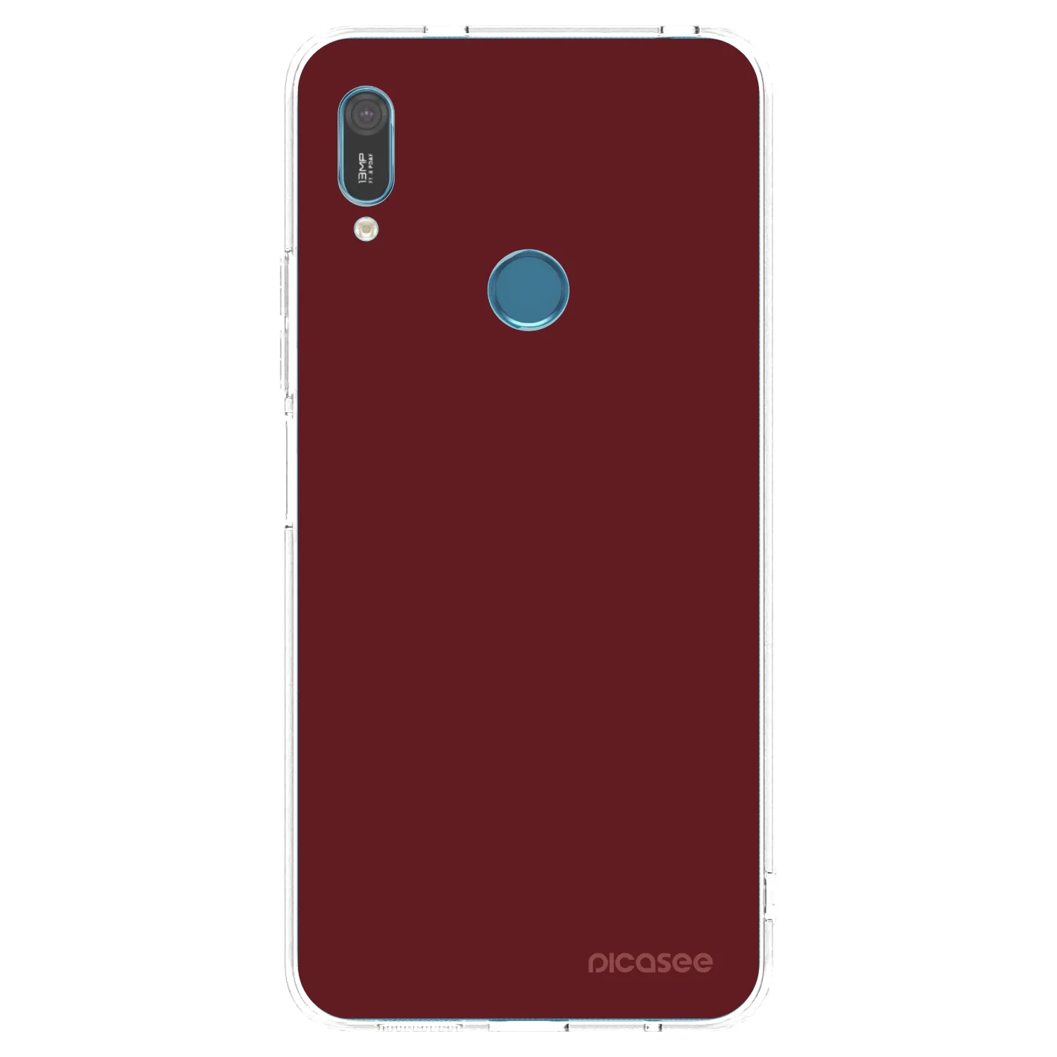 Picasee átlátszó szilikon tok az alábbi mobiltelefonokra Huawei Y6 2019 - Red Bliss