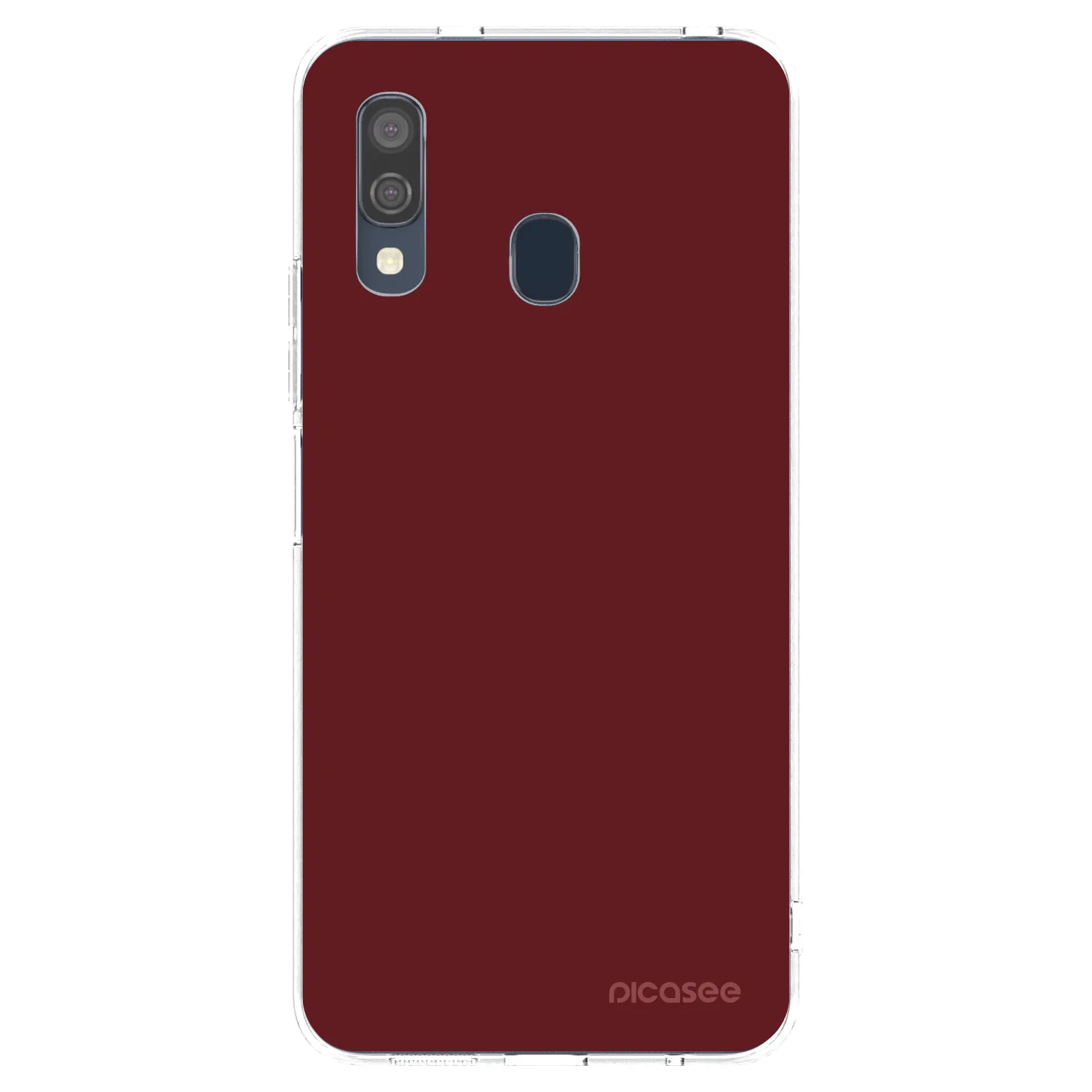 Picasee átlátszó szilikon tok az alábbi mobiltelefonokra Samsung Galaxy A40 A405F - Red Bliss