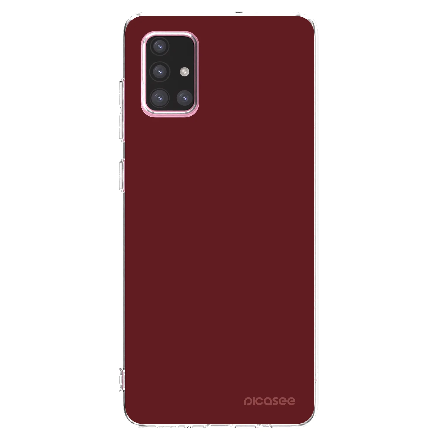 Picasee átlátszó szilikon tok az alábbi mobiltelefonokra Samsung Galaxy A71 A715F - Red Bliss