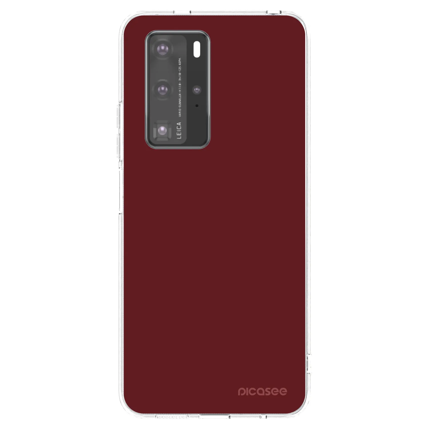 Picasee átlátszó szilikon tok az alábbi mobiltelefonokra Huawei P40 Pro - Red Bliss