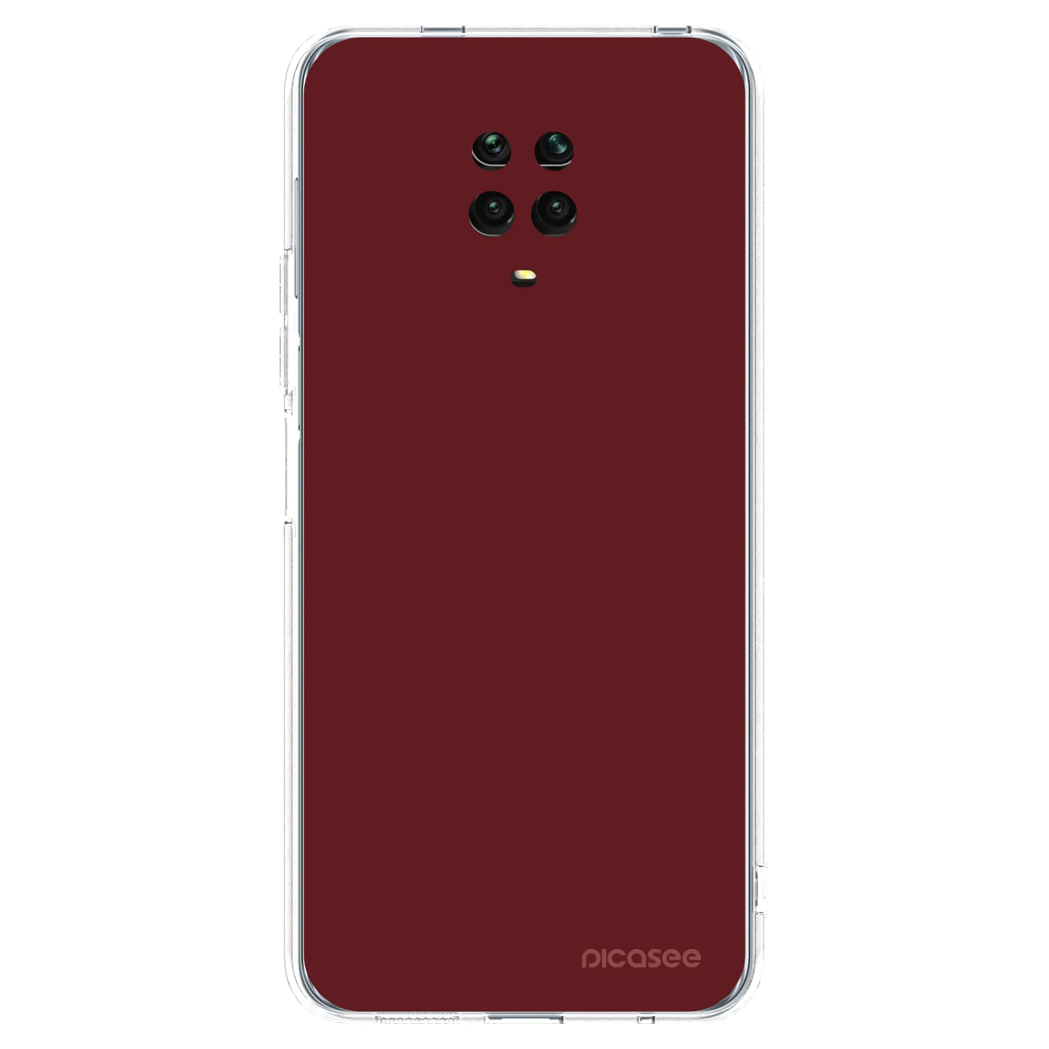 Picasee átlátszó szilikon tok az alábbi mobiltelefonokra Xiaomi Redmi Note 9S - Red Bliss