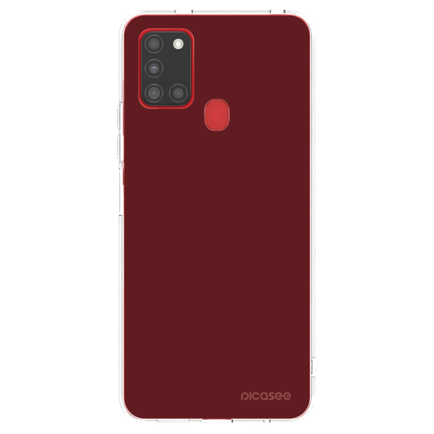 Picasee átlátszó szilikon tok az alábbi mobiltelefonokra Samsung Galaxy A21s - Red Bliss