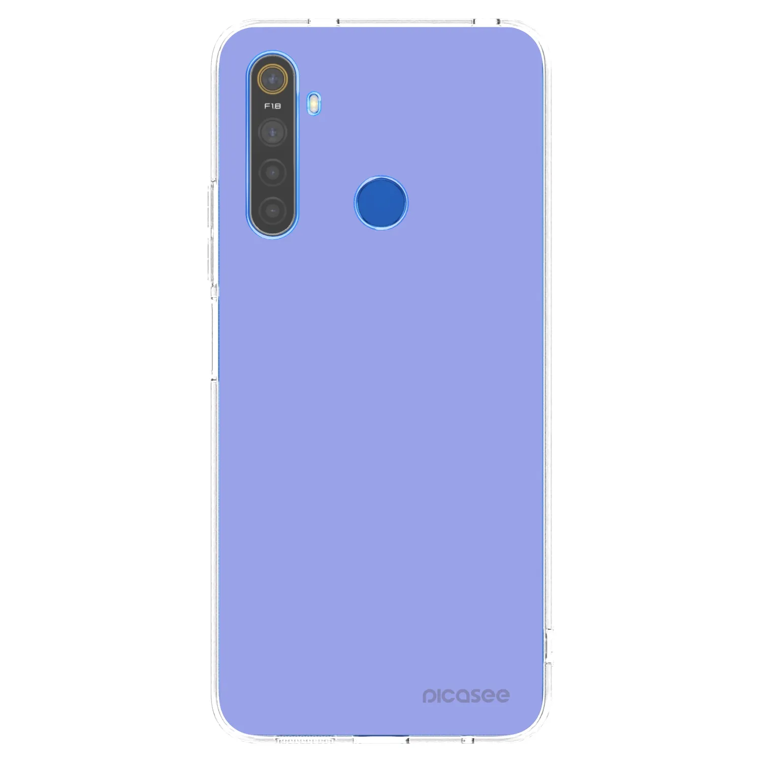 Picasee átlátszó szilikon tok az alábbi mobiltelefonokra Realme 5 - Sky Whisper