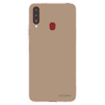 Picasee átlátszó szilikon tok az alábbi mobiltelefonokra Samsung Galaxy A20s - Soft Sand