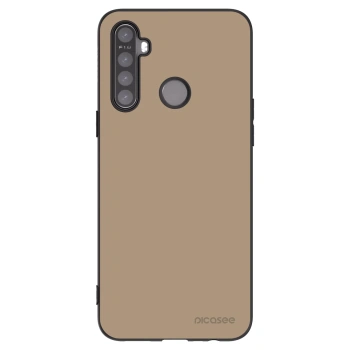 Picasee fekete szilikon tok az alábbi mobiltelefonokra Realme 5 - Soft Sand