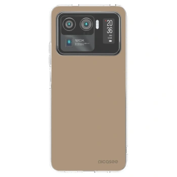 Picasee átlátszó szilikon tok az alábbi mobiltelefonokra Xiaomi Mi 11 Ultra - Soft Sand