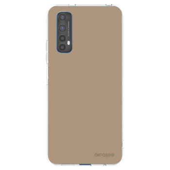 Picasee átlátszó szilikon tok az alábbi mobiltelefonokra Realme 7 - Soft Sand