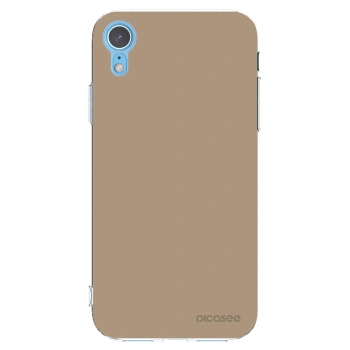 Picasee átlátszó szilikon tok az alábbi mobiltelefonokra Apple iPhone XR - Soft Sand