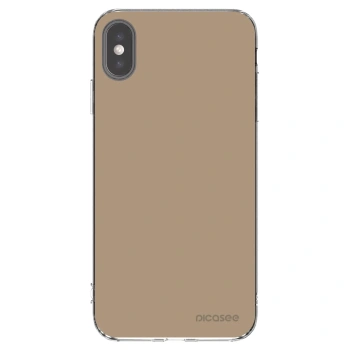 Picasee átlátszó szilikon tok az alábbi mobiltelefonokra Apple iPhone XS Max - Soft Sand