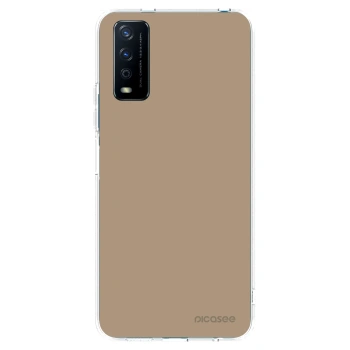 Picasee átlátszó szilikon tok az alábbi mobiltelefonokra Vivo Y11s - Soft Sand