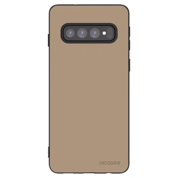 Picasee fekete szilikon tok az alábbi mobiltelefonokra Samsung Galaxy S10 G973 - Soft Sand
