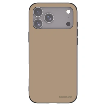 Picasee fekete szilikon tok az alábbi mobiltelefonokra Apple iPhone 17 Pro Max - Soft Sand