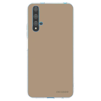 Picasee átlátszó szilikon tok az alábbi mobiltelefonokra Huawei Nova 5T - Soft Sand