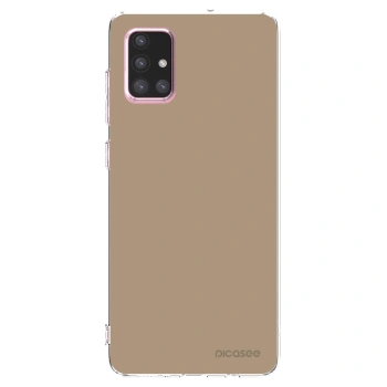 Picasee átlátszó szilikon tok az alábbi mobiltelefonokra Samsung Galaxy A71 A715F - Soft Sand
