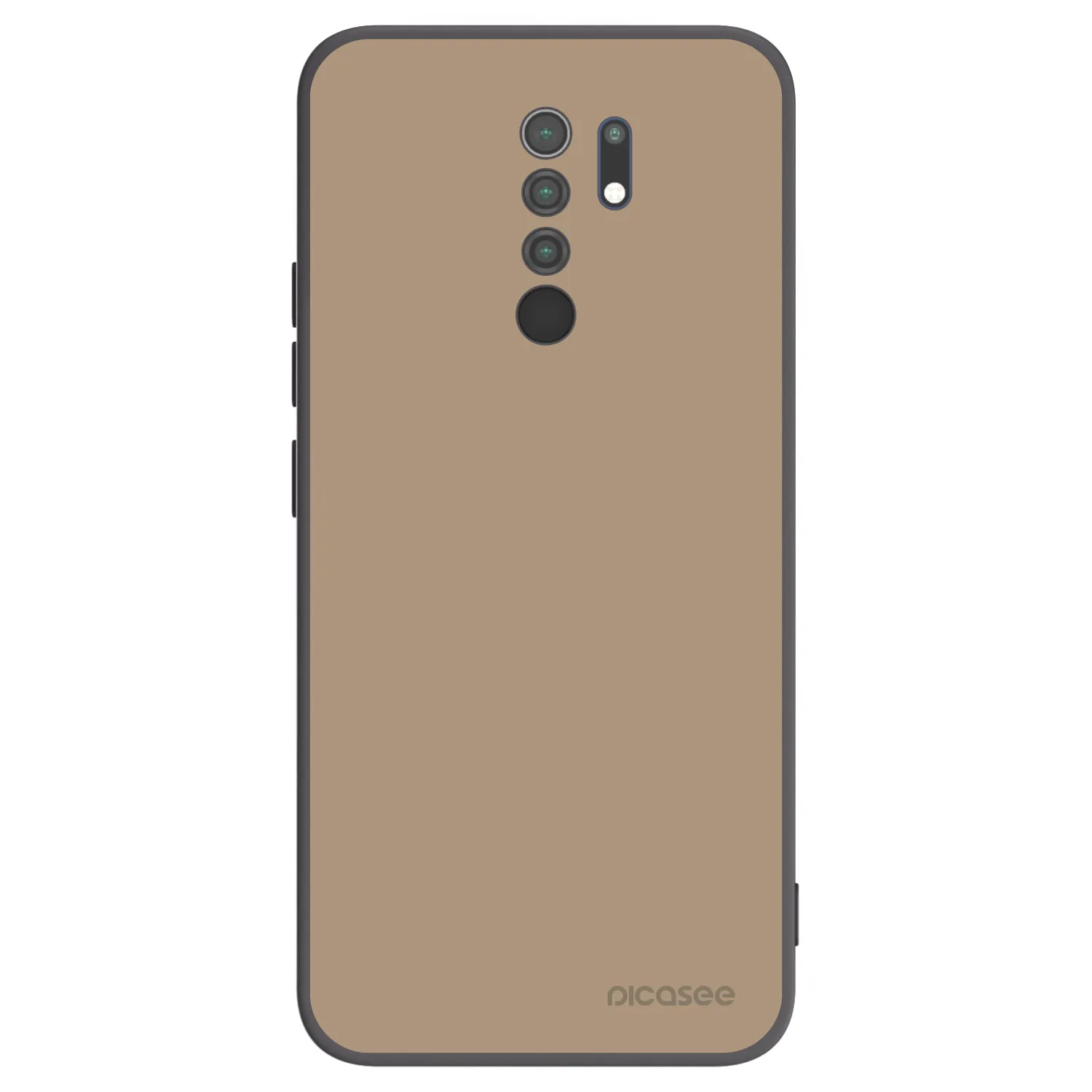 Picasee fekete szilikon tok az alábbi mobiltelefonokra Xiaomi Redmi 9 - Soft Sand